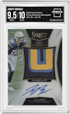Joey Bosa from the 2016 Panini Select set graded by Arena Club and given an overall grade of 9.5.