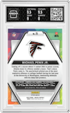 Michael Penix Jr. from the 2024 Panini Mosaic set graded by Arena Club and given an overall grade of 8.5.