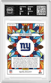 Malik Nabers from the 2024 Panini Mosaic set graded by Arena Club and given an overall grade of 9.5.