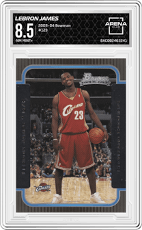 LeBron James  from the 2003-04 Bowman set and given an overall grade of 8.5.