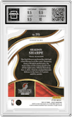 Shaedon Sharpe  from the 2023-24 Panini Select  set featuring a Tiger parallel graded by Arena Club and given an overall grade of 10.