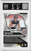 Rome Odunze from the 2024 Panini Prizm set featuring a Red Wave parallel graded by Arena Club and given an overall grade of 9.5.