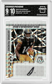 George Pickens from the 2022 Panini Mosaic set featuring a White Mosaic parallel graded by Arena Club and given an overall grade of 9.