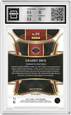 Gradey Dick from the 2023-24 Panini Select  set featuring a Tiger parallel graded by Arena Club and given an overall grade of 10.