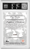 Paige Bueckers from the 2023-24 Bowman U Chrome Sapphire set graded by Arena Club and given an overall grade of 9.5.