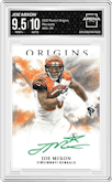 Joe Mixon from the 2017 Panini Origins set graded by Arena Club and given an overall grade of 9.5.