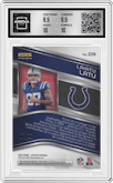Laiatu Latu from the 2024 Panini Spectra set featuring a Pink Neon parallel graded by Arena Club and given an overall grade of 10.