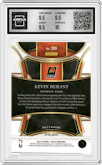 Kevin Durant  from the 2023-24 Panini Select  set featuring a Elephant Prizm parallel graded by Arena Club and given an overall grade of 10.