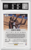 Chris Bosh from the 2012-13 Panini Prizm set featuring a Silver Prizm parallel graded by Arena Club and given an overall grade of 9.5.