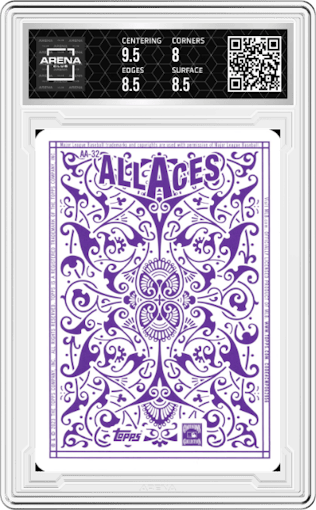 Nolan Ryan from the 2023 Topps Series 2 set graded by Arena Club and given an overall grade of 8.5.