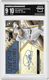 Jasson Dominguez from the 2024 Topps Stadium Club set graded by Arena Club and given an overall grade of 9.