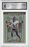 Lamar Jackson from the 2024 Panini Mosaic set graded by Arena Club and given an overall grade of 10.