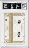 Trevor Lawrence/Zach Wilson from the 2021 Panini Flawless set featuring a Silver  parallel graded by Arena Club and given an overall grade of 9.