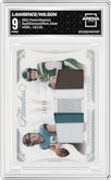 Trevor Lawrence/Zach Wilson from the 2021 Panini Flawless set featuring a Silver  parallel graded by Arena Club and given an overall grade of 9.