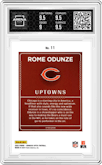Rome Odunze from the 2024 Donruss Optic set graded by Arena Club and given an overall grade of 9.5.