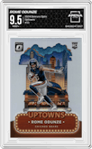 Rome Odunze from the 2024 Donruss Optic set graded by Arena Club and given an overall grade of 9.5.