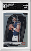 Caleb Williams from the 2024 Panini Prizm set graded by Arena Club and given an overall grade of 9.