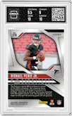 Michael Penix Jr. from the 2024 Panini Prizm set featuring a Silver Prizm parallel graded by Arena Club and given an overall grade of 9.5.