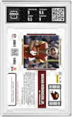 Brian Robinson Jr. from the 2022 Panini Contenders set featuring a Championship parallel graded by Arena Club and given an overall grade of 9.5.