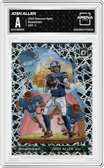 Josh Allen from the 2021 Panini Donruss Optic set graded by Arena Club.