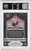 Brock Bowers from the 2024 Panini Mosaic set featuring a Tessellation parallel graded by Arena Club and given an overall grade of 9.5.