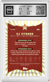 CJ Stroud  from the 2024 Finest set featuring a Refractor parallel graded by Arena Club and given an overall grade of 10.