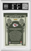 Patrick Mahomes II	 from the 2024 Panini Mosaic set graded by Arena Club and given an overall grade of 9.5.