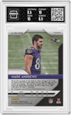 Mark Andrews from the 2018 Panini Prizm set graded by Arena Club and given an overall grade of 9.