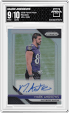 Mark Andrews from the 2018 Panini Prizm set graded by Arena Club and given an overall grade of 9.