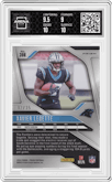 Xavier Legette from the 2024 Panini Prizm set featuring a White Prizm parallel graded by Arena Club and given an overall grade of 9.5.