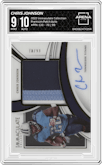 Chris Johnson from the 2022 Panini Immaculate Collection set graded by Arena Club and given an overall grade of 9.