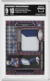 Anthony Richardson from the 2023 Panini Certified set featuring a Pink Etch parallel graded by Arena Club and given an overall grade of 9.
