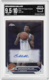 Brandon Miller from the 2023-24 Topps Chrome set graded by Arena Club and given an overall grade of 9.5.