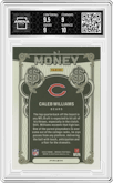 Caleb Williams from the 2024 Panini Mosaic set graded by Arena Club and given an overall grade of 9.5.