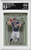 Caleb Williams from the 2024 Panini Mosaic set graded by Arena Club and given an overall grade of 9.5.