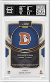 Craig Morton from the 2023 Panini Select set featuring a Black Prizm parallel graded by Arena Club and given an overall grade of 9.