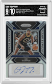 Obi Toppin from the 2023-24 Panini Prizm set featuring a Black Prizm parallel graded by Arena Club and given an overall grade of 9.