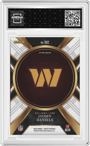 Jayden Daniels from the 2023 Panini Select set graded by Arena Club.
