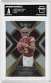 Jayden Daniels from the 2023 Panini Select set graded by Arena Club and given an overall grade of 0.