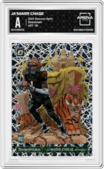 Ja'Marr Chase from the 2021 Panini Donruss Optic set graded by Arena Club.