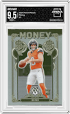 Bo Nix from the 2024 Panini Mosaic set graded by Arena Club and given an overall grade of 9.5.