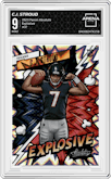 C.J. Stroud from the 2023 Panini Absolute set graded by Arena Club and given an overall grade of 9.