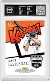 Jace LaViolette from the 2025 Panini Stars & Stripes USA set graded by Arena Club and given an overall grade of 9.5.