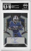 James Cook from the 2022 Panini Select set graded by Arena Club and given an overall grade of 9.5.