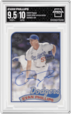 Evan Phillips from the 2024 Topps  set graded by Arena Club and given an overall grade of 9.5.