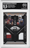 Anthony Richardson/C.J. Stroud from the 2023 Panini Black set featuring a Citrine parallel graded by Arena Club and given an overall grade of 9.5.