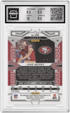 Jake Moody from the 2023 Panini Obsidian set featuring a Electric Etch Deep Sea Flood Mojo  parallel graded by Arena Club and given an overall grade of 10.