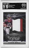 Tank Dell from the 2023 Panini Black set featuring a Royal parallel graded by Arena Club and given an overall grade of 9.