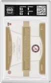 Calvin Ridley  from the 2019 Panini Flawless Collegiate set featuring a Gold parallel graded by Arena Club and given an overall grade of 8.5.