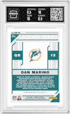 Dan Marino from the 2019 Panini Donruss set graded by Arena Club and given an overall grade of 9.